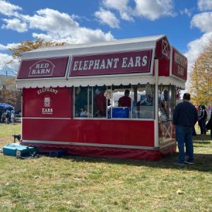 Find Red Barn at the next festival and enjoy a made fresh elephant ear!