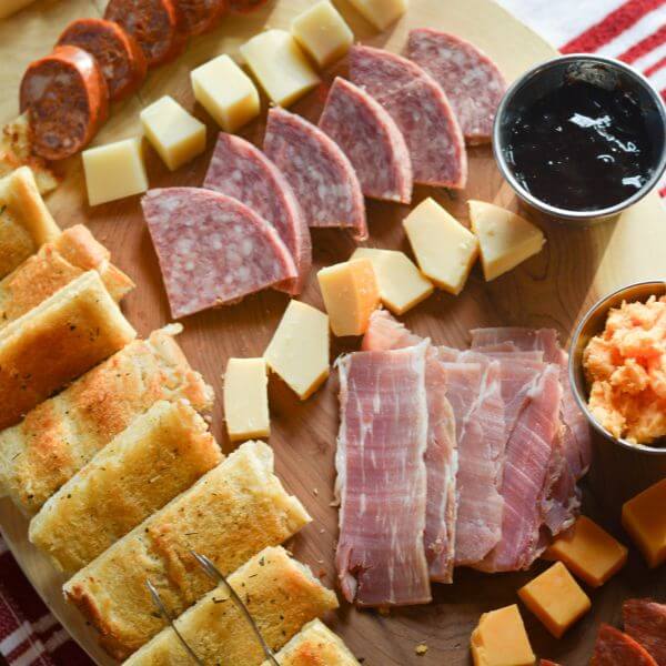 Enjoy a charcuterie board at the 950 Speakeasy in Lagro Indiana on the Wabash River.