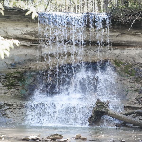 Kissing Falls in Lagro Indiana.