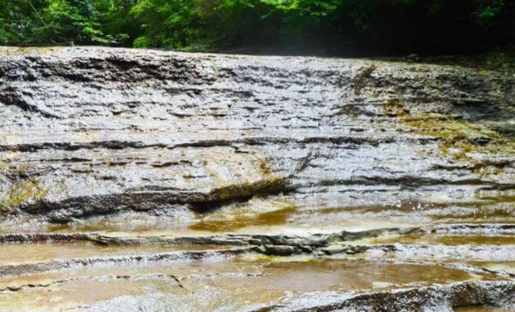 Charley Creek Falls in Wabash Indiana.