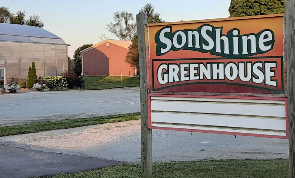 Sonshine Greenhouse in North Manchester Indiana.