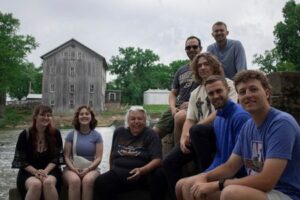 The Fellows visiting the mIll in Roann