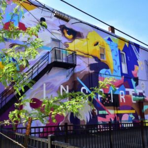 A mural in North Manchester 