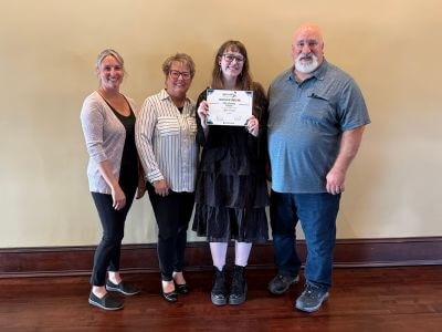 Trine student Aylee Rupert has completed two years with the Wabash County Fellowship Program