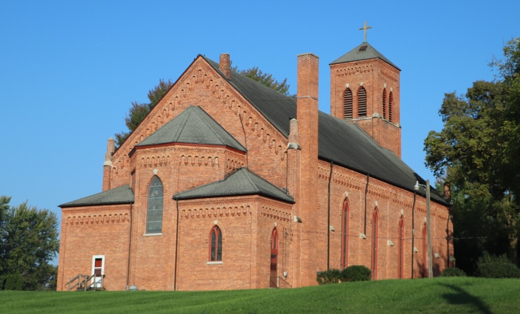 St Patrick Catholic Church in Lagro Indiana.